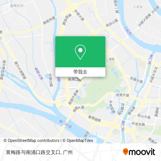 黄梅路与南涌口路交叉口地图