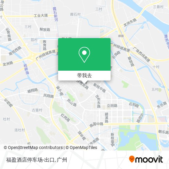 福盈酒店停车场-出口地图