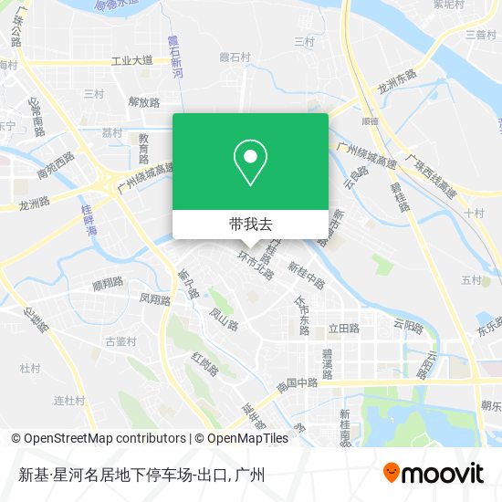 新基·星河名居地下停车场-出口地图