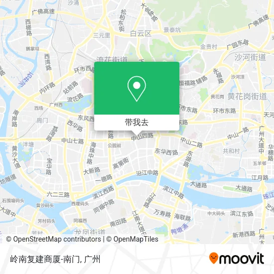 岭南复建商厦-南门地图