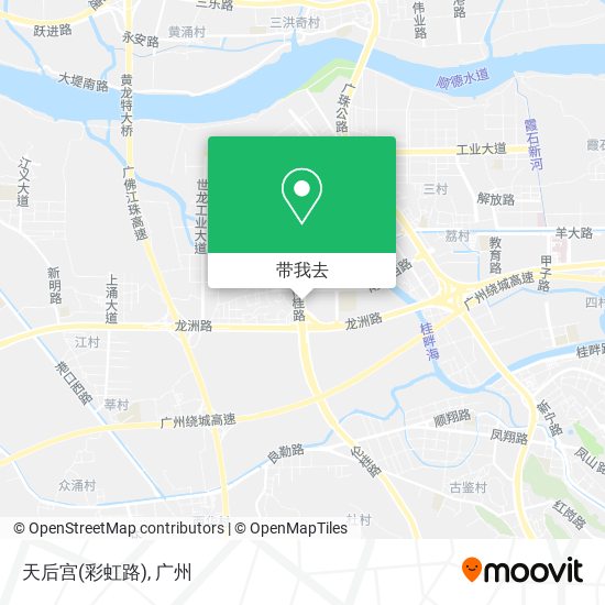 天后宫(彩虹路)地图