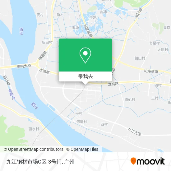 九江钢材市场C区-3号门地图
