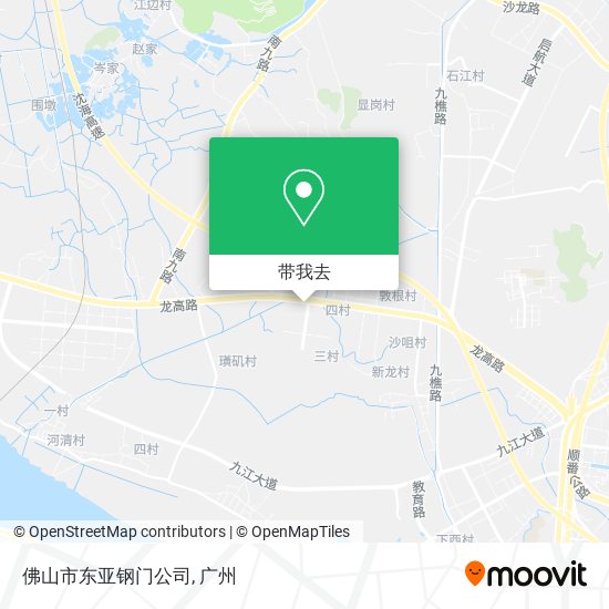 佛山市东亚钢门公司地图