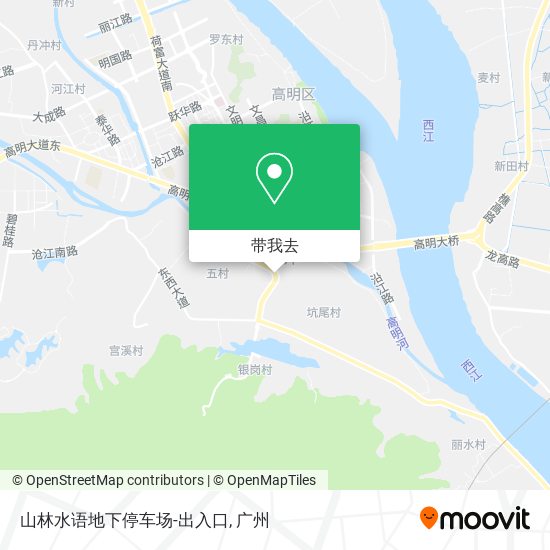 山林水语地下停车场-出入口地图