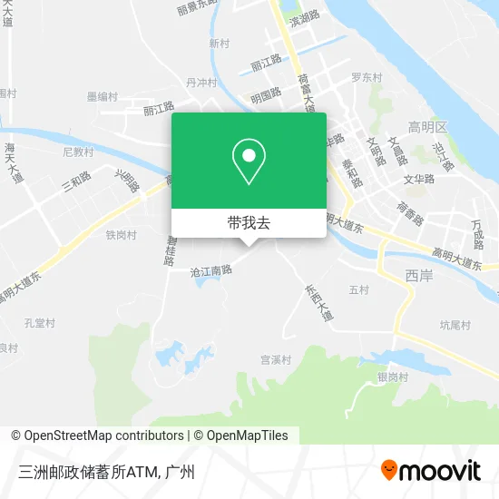 三洲邮政储蓄所ATM地图