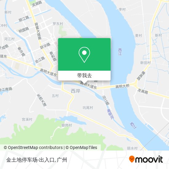 金土地停车场-出入口地图