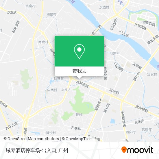 域琴酒店停车场-出入口地图
