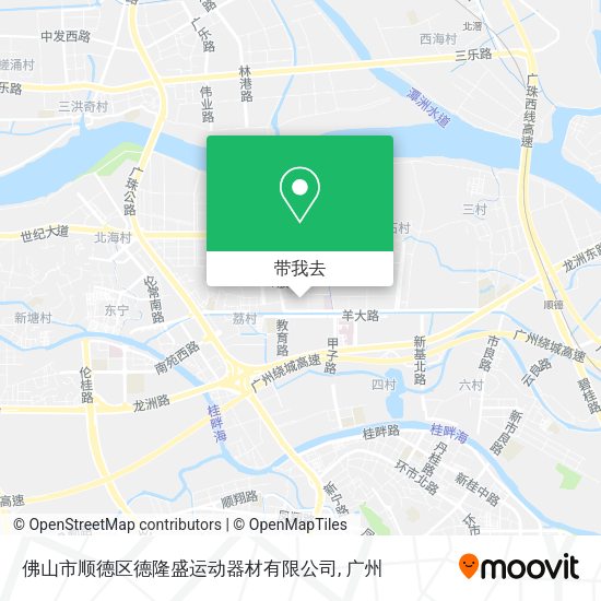 佛山市顺德区德隆盛运动器材有限公司地图