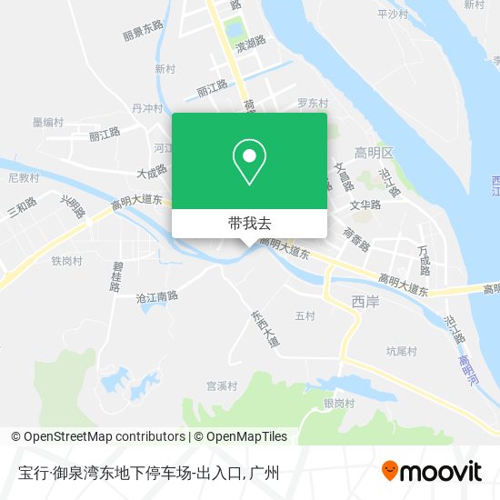 宝行·御泉湾东地下停车场-出入口地图