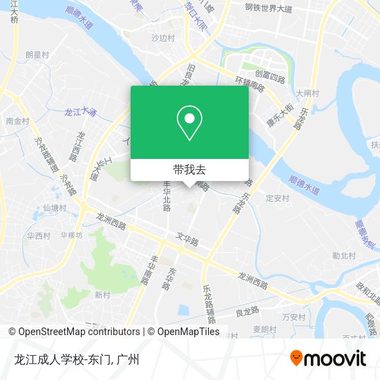 龙江成人学校-东门地图