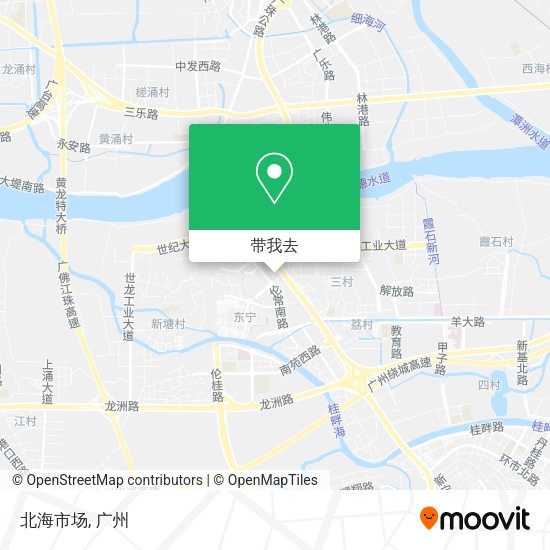 北海市场地图