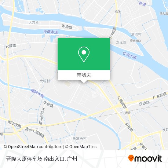 晋隆大厦停车场-南出入口地图