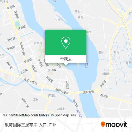 银海国际三层车库-入口地图