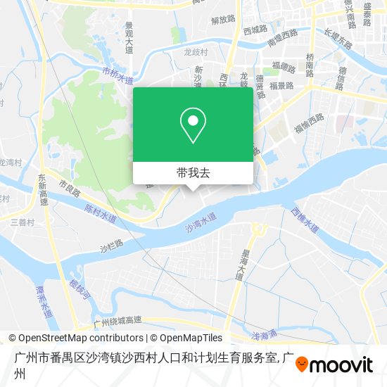 广州市番禺区沙湾镇沙西村人口和计划生育服务室地图