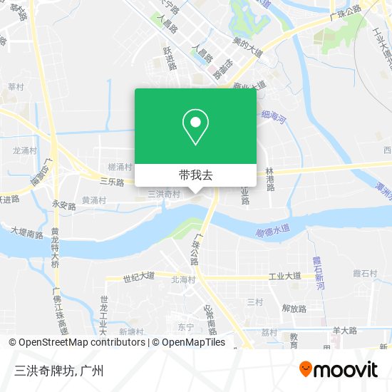 三洪奇牌坊地图