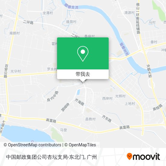 中国邮政集团公司杏坛支局-东北门地图