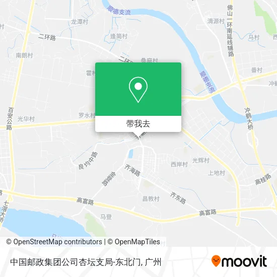 中国邮政集团公司杏坛支局-东北门地图