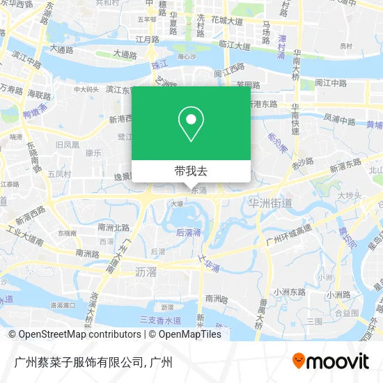 广州蔡菜子服饰有限公司地图