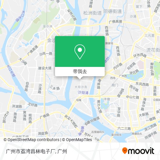 广州市荔湾昌林电子厂地图
