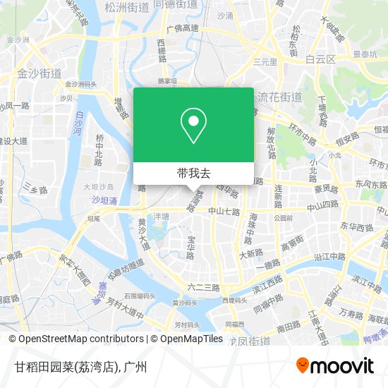 甘稻田园菜(荔湾店)地图