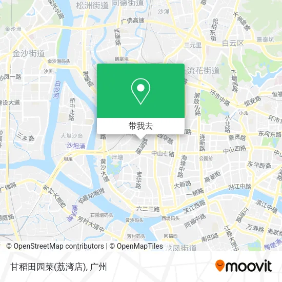 甘稻田园菜(荔湾店)地图
