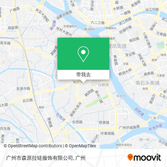 广州市森原拉链服饰有限公司地图