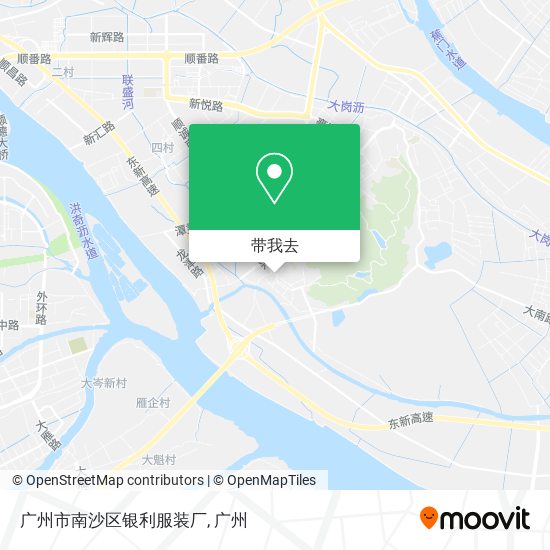 广州市南沙区银利服装厂地图