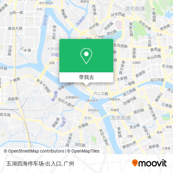 五湖四海停车场-出入口地图