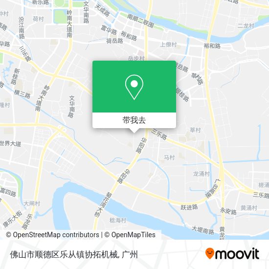 佛山市顺德区乐从镇协拓机械地图