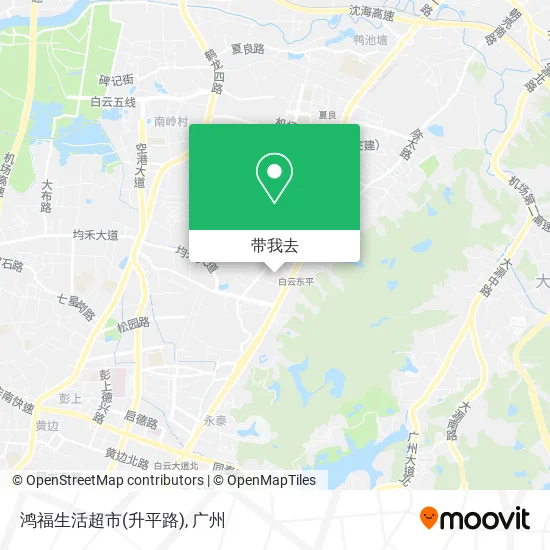 鸿福生活超市(升平路)地图