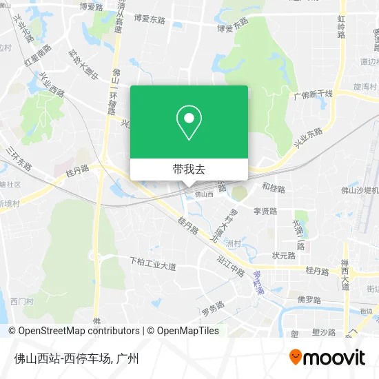 佛山西站-西停车场地图