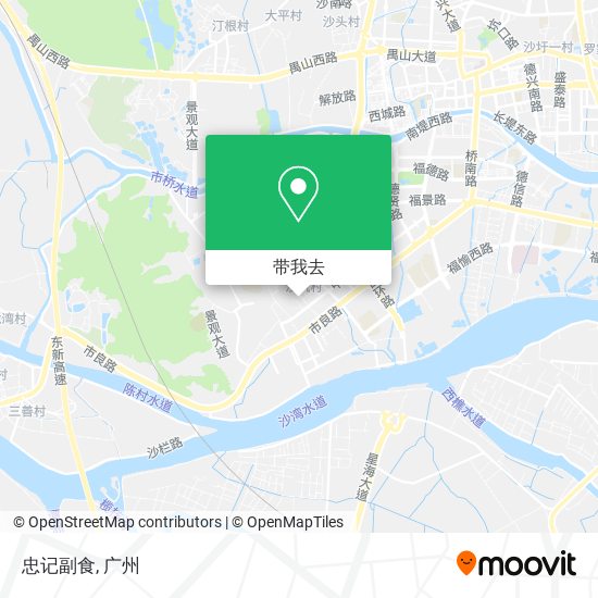 忠记副食地图