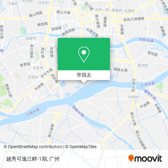 越秀可逸江畔-1期地图