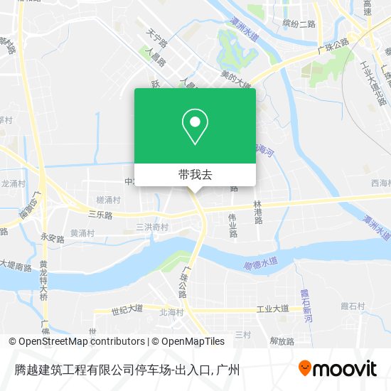 腾越建筑工程有限公司停车场-出入口地图