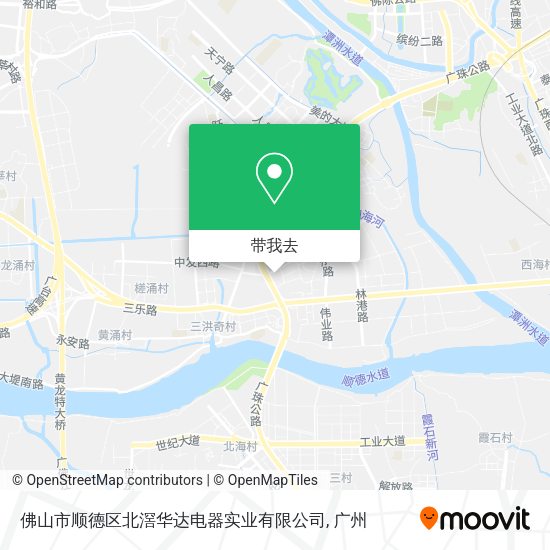 佛山市顺德区北滘华达电器实业有限公司地图
