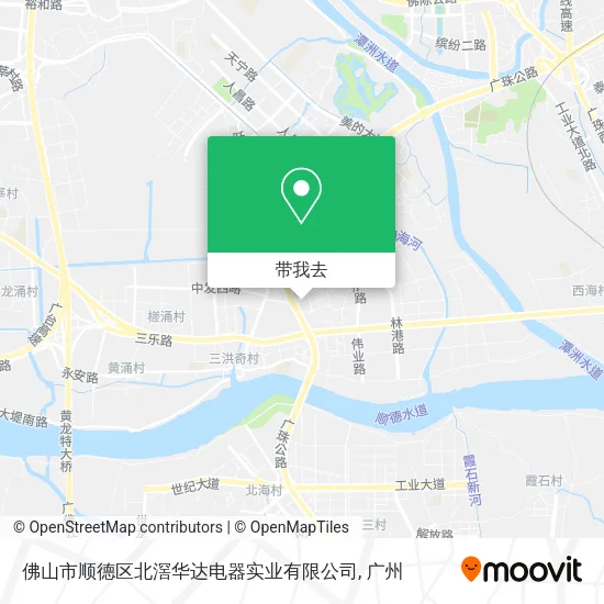 佛山市顺德区北滘华达电器实业有限公司地图