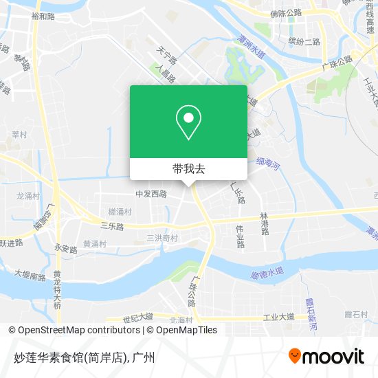 妙莲华素食馆(简岸店)地图