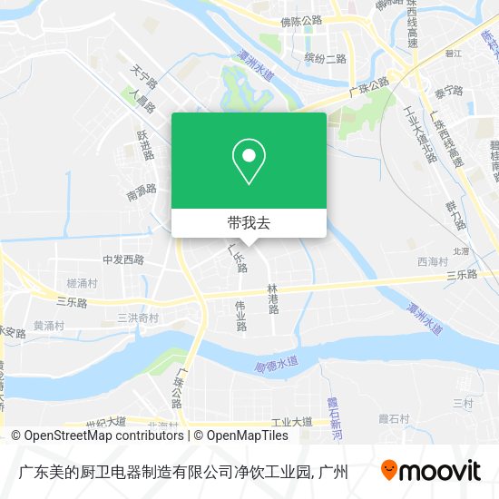 广东美的厨卫电器制造有限公司净饮工业园地图
