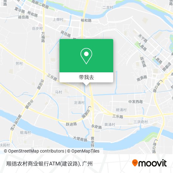 顺德农村商业银行ATM(建设路)地图