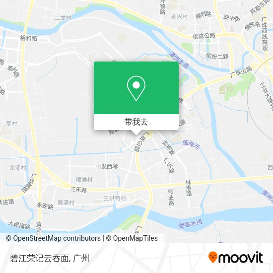 碧江荣记云吞面地图
