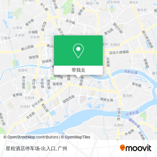 星程酒店停车场-出入口地图
