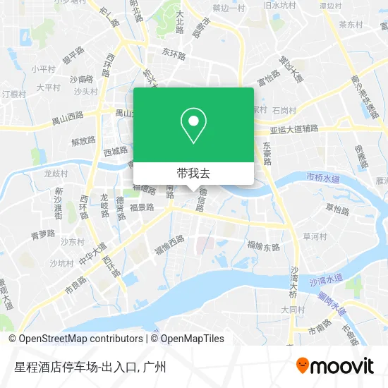 星程酒店停车场-出入口地图