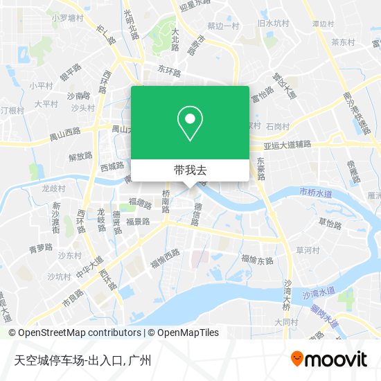 天空城停车场-出入口地图