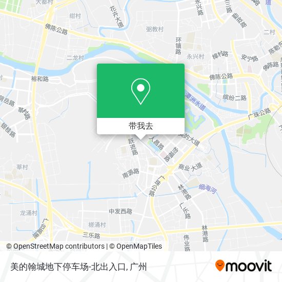 美的翰城地下停车场-北出入口地图