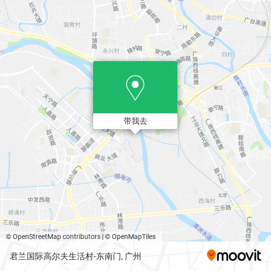 君兰国际高尔夫生活村-东南门地图
