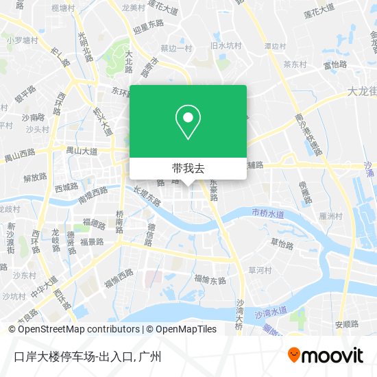 口岸大楼停车场-出入口地图
