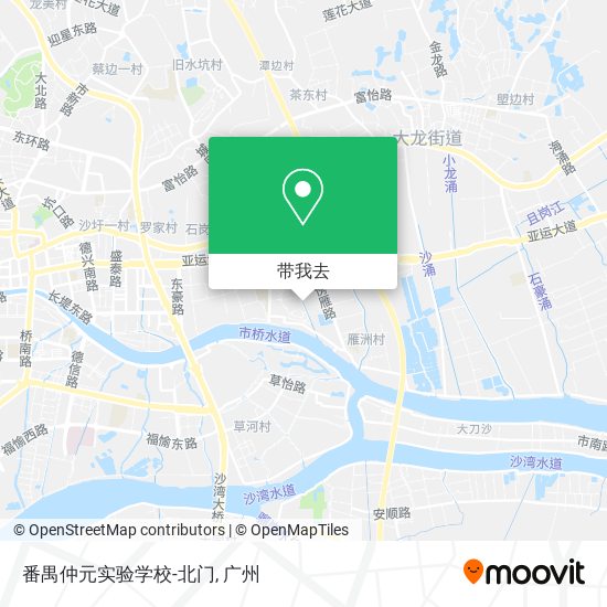 番禺仲元实验学校-北门地图