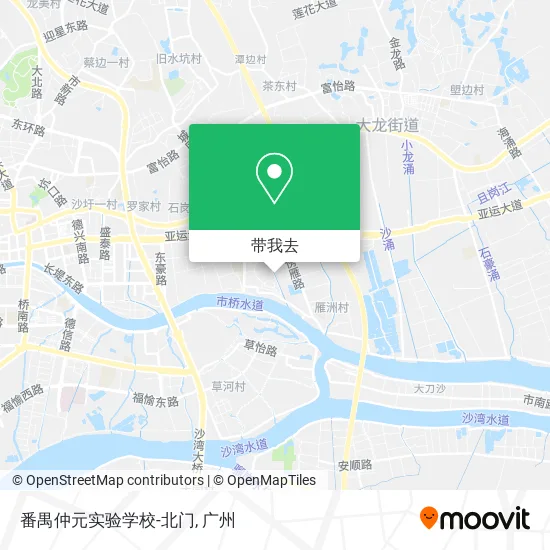 番禺仲元实验学校-北门地图