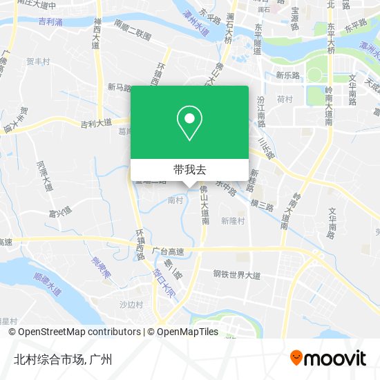 北村综合市场地图