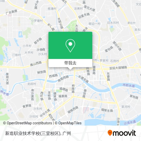 新造职业技术学校(三堂校区)地图